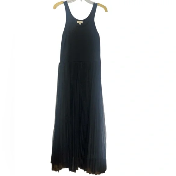 Elan Maxi Tank Tulle black dress. Size XL GUC - Picture 5 of 11